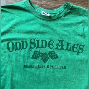 Odd Side Ales Grand Haven Michigan Green T-Shirt